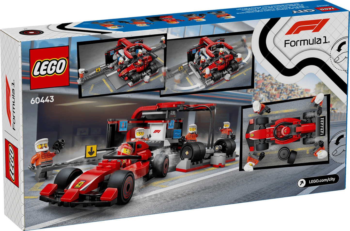 LEGO® F1® Pit Stop & Pit Crew with Ferrari Car