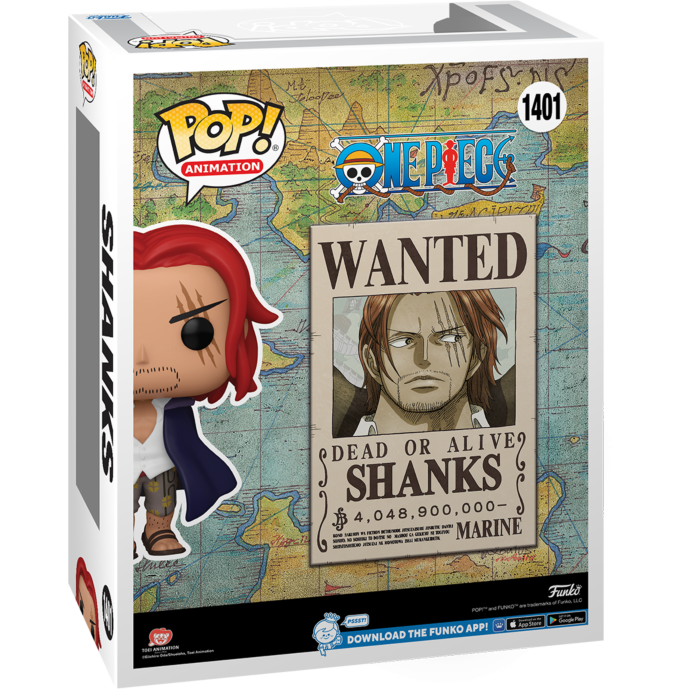 Pop! Animation: One Piece - Shanks Wanted Poster (C2E2'24)