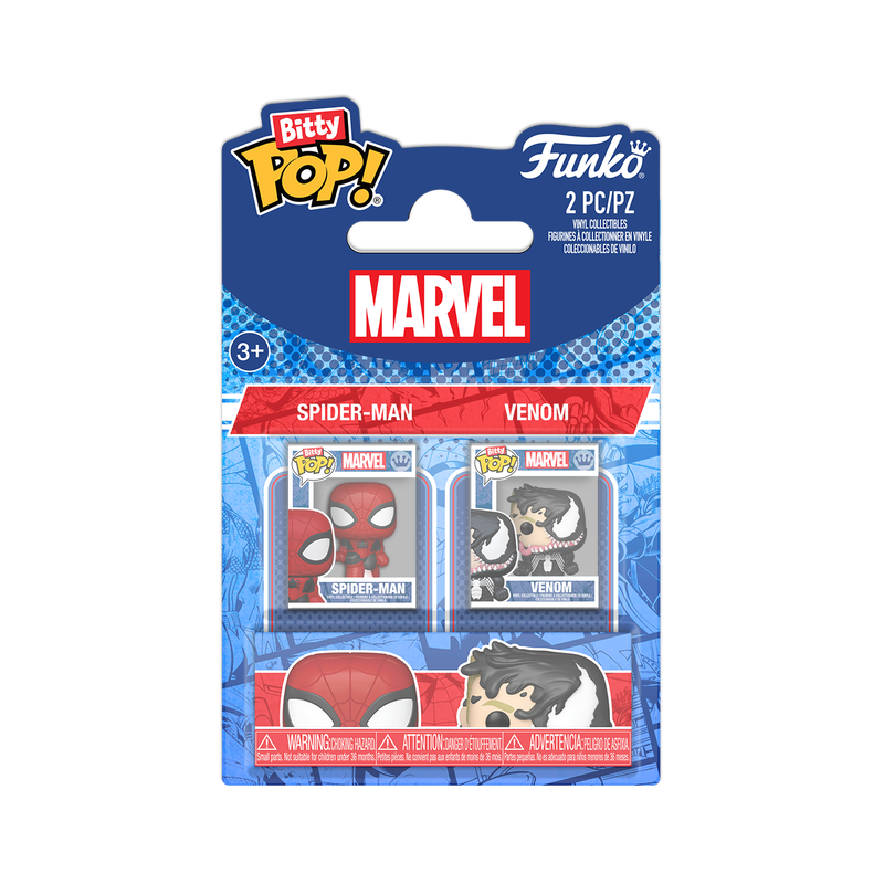 Bitty Pop! Marvel: Spider-Man - Spider-Man and Venom 2pk