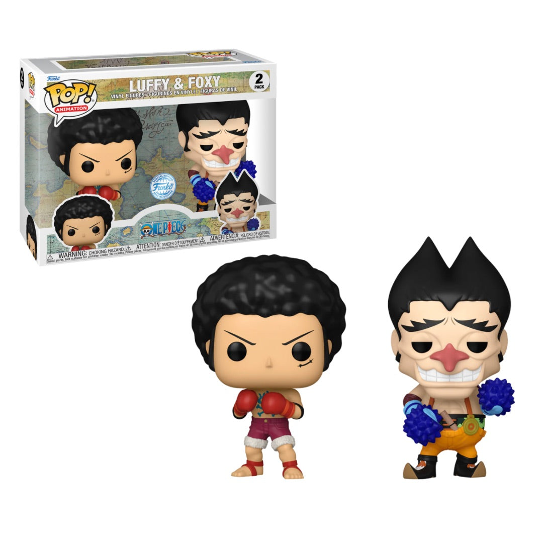 Pop! Animation: One Piece - Luffy and Foxy 2pk (Exc)
