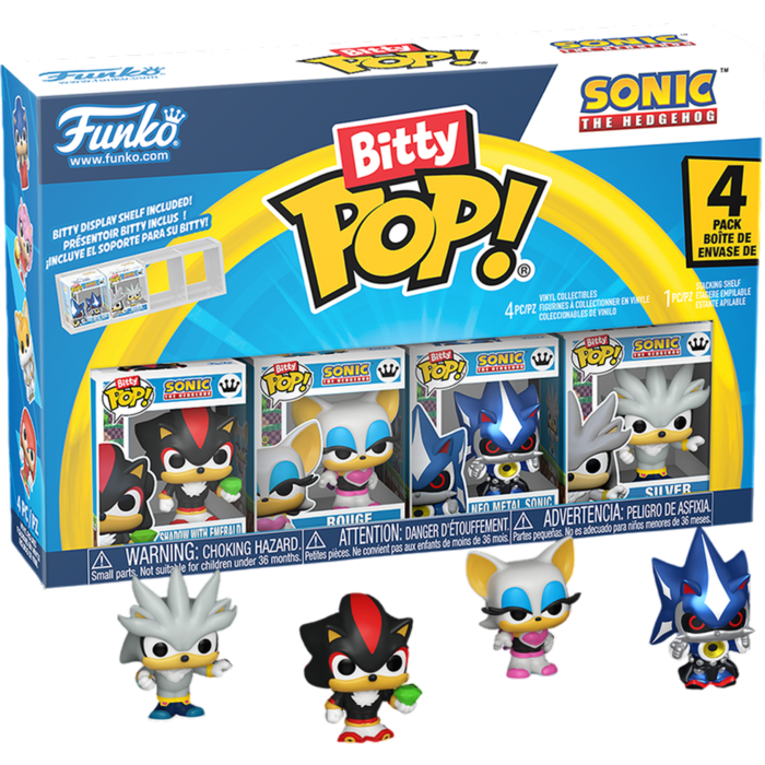 Bitty Pop! Games: Sonic - Shadow 4Pk