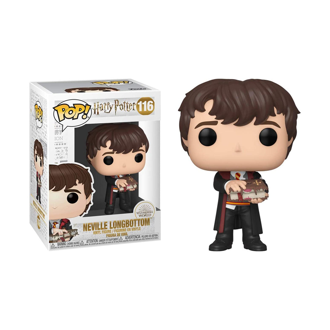Harry Potter- Neville w/ Monster Book Figure