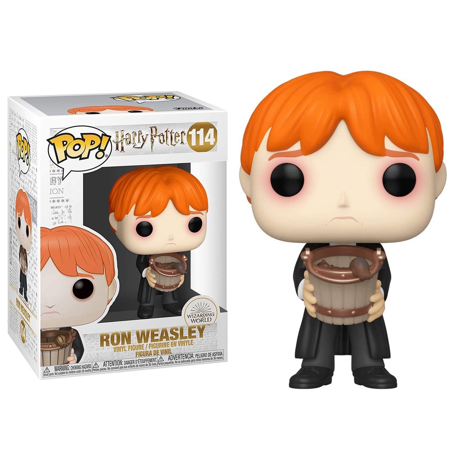 Harry Potter- Ron Puking Slugs w/ Bucket Figure