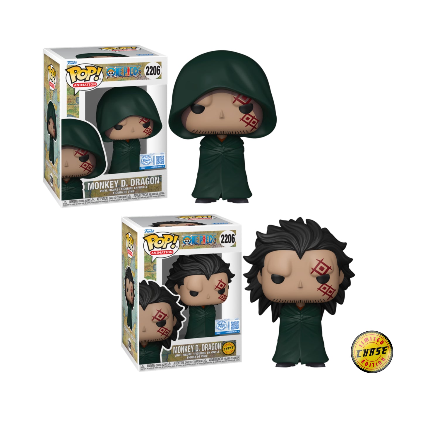 Pop! Animation: One Piece S12 - Monkey D. Dragon w/chase (Exc)