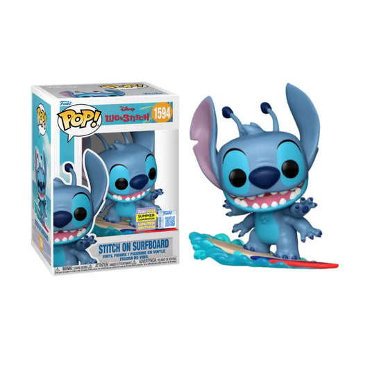 Pop! Disney: Stitch on Surfboard (SDCC'25)