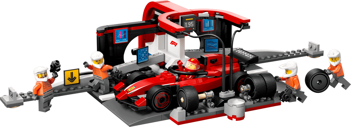 LEGO® F1® Pit Stop & Pit Crew with Ferrari Car