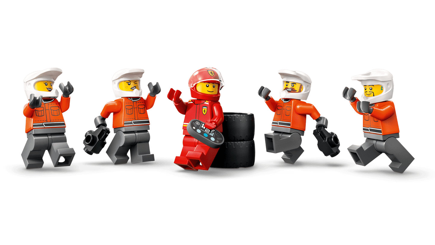 LEGO® F1® Pit Stop & Pit Crew with Ferrari Car