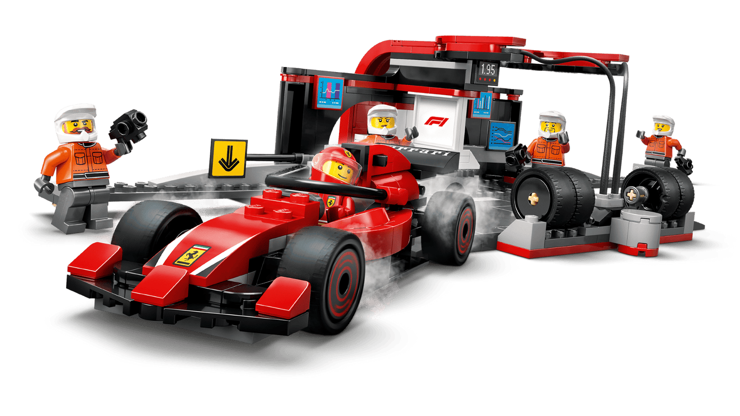 LEGO® F1® Pit Stop & Pit Crew with Ferrari Car