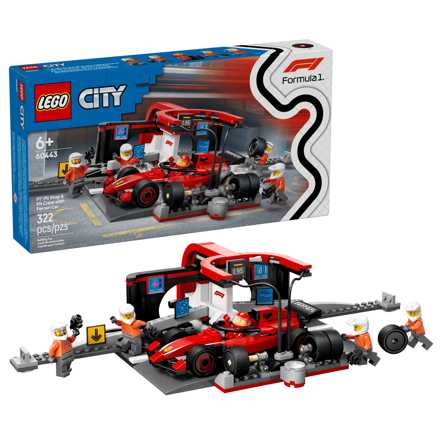 LEGO® F1® Pit Stop & Pit Crew with Ferrari Car