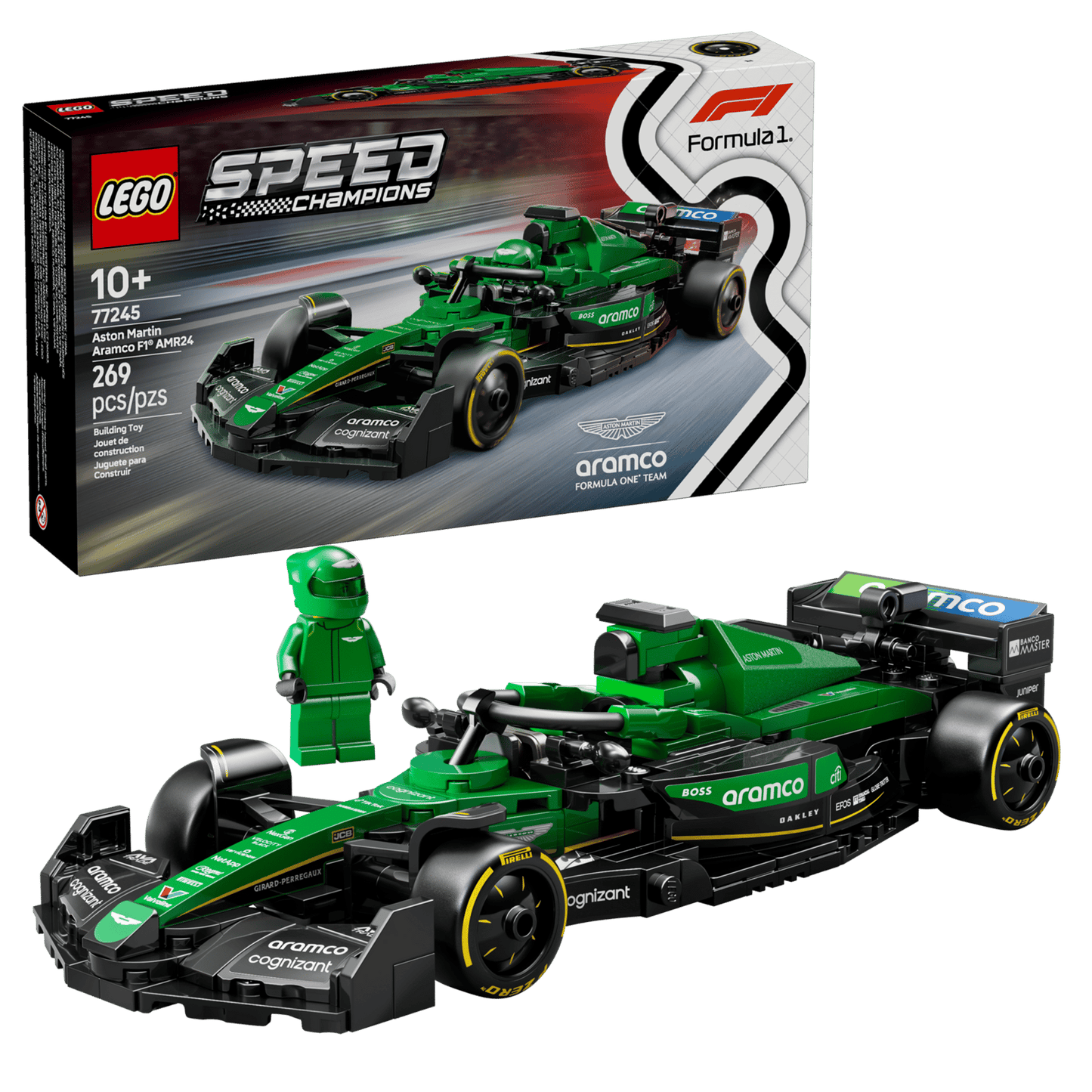 LEGO® Aston Martin Aramco F1® AMR24 Race Car
