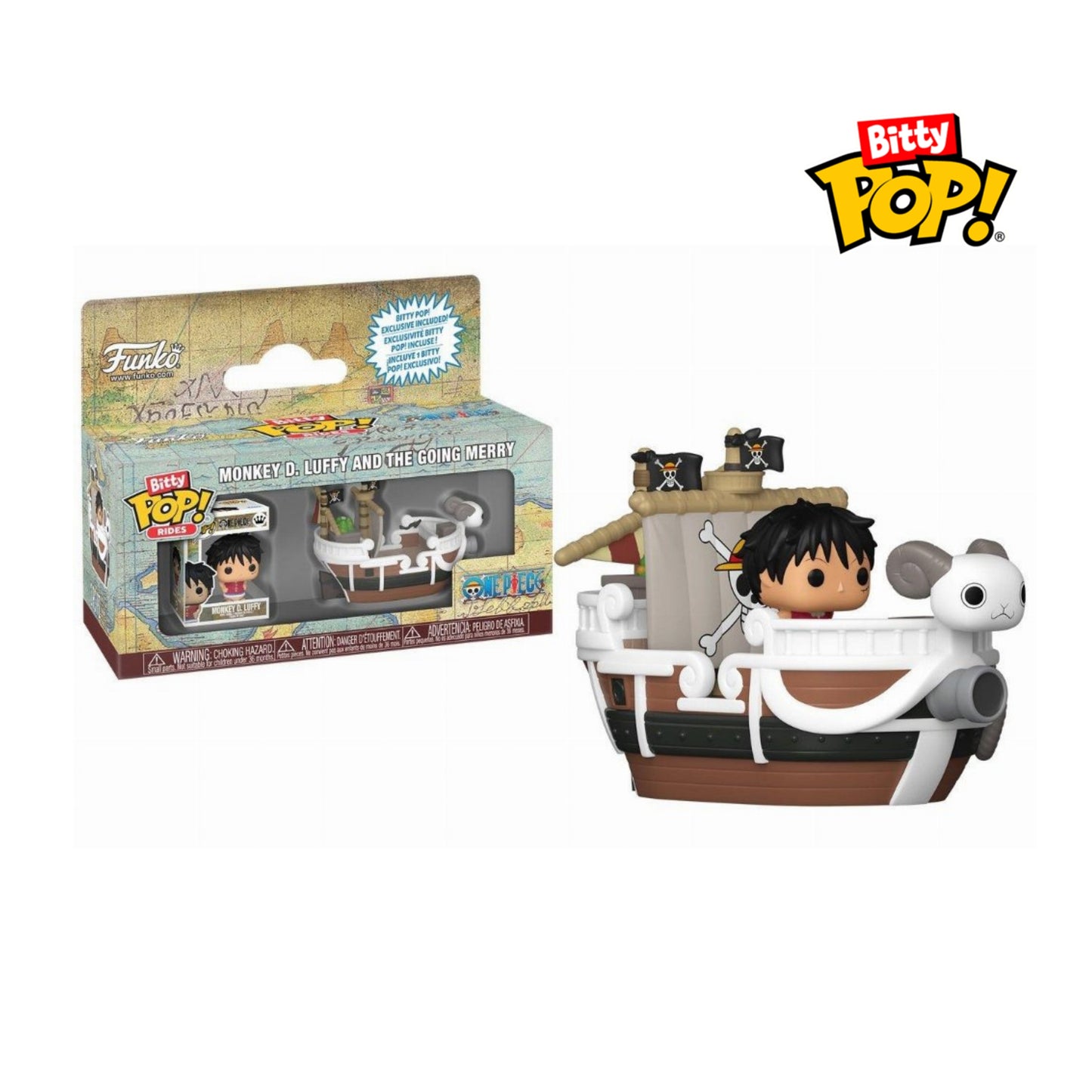 Bitty Pop! Ride Animation: One piece - Going Merry with Luffy