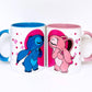 Stitch And Angel Kiss Pair Mug Cup 2 Set Customizable Mugs