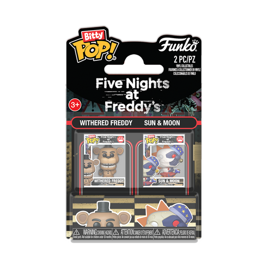 Bitty Pop! Games: Five Nights at Freddy's - Freddy & Sun/Moon 2Pk