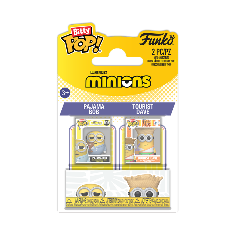 Bitty Pop! Movies: Minions - Bob, Dave 2Pk