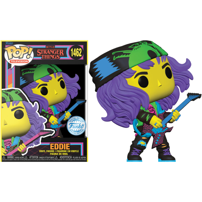 Pop! Tv: Stranger Things S4 - Hunter Eddie with Guitar (BLKLT)(Exc)