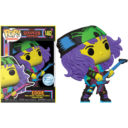 Pop! Tv: Stranger Things S4 - Hunter Eddie with Guitar (BLKLT)(Exc)
