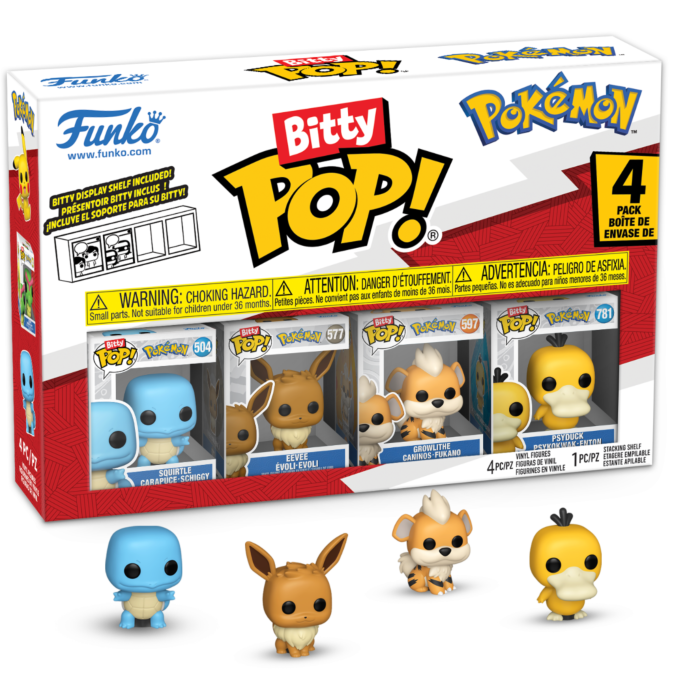 Bitty Pop! Games: Pokemon - Squirtle 4pk