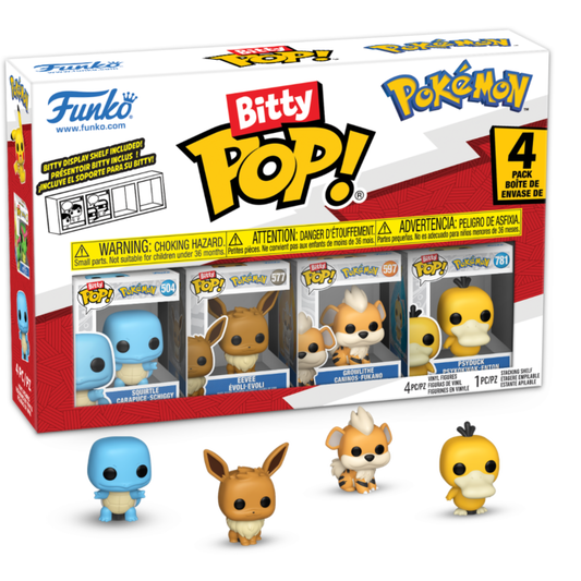 Bitty Pop! Games: Pokemon - Squirtle 4pk