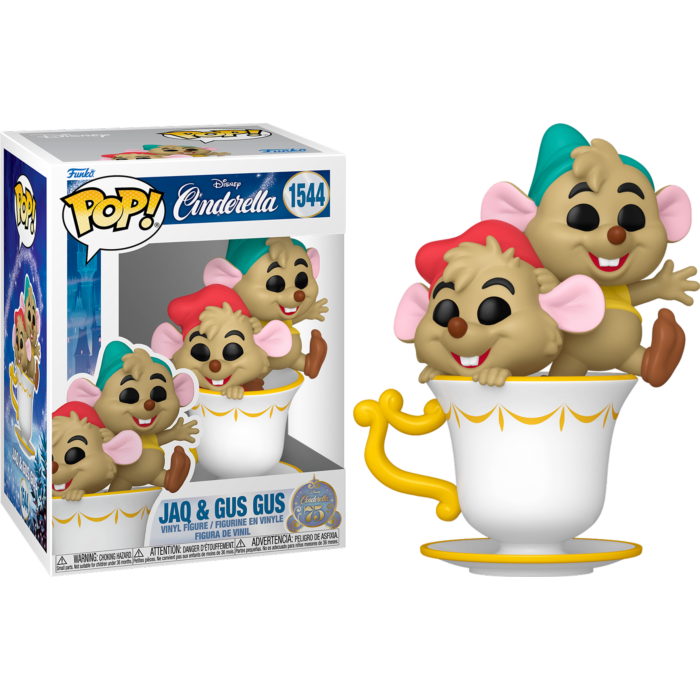 Pop! Disney: Cinderellas 75th - Jaq and Gus in Cup