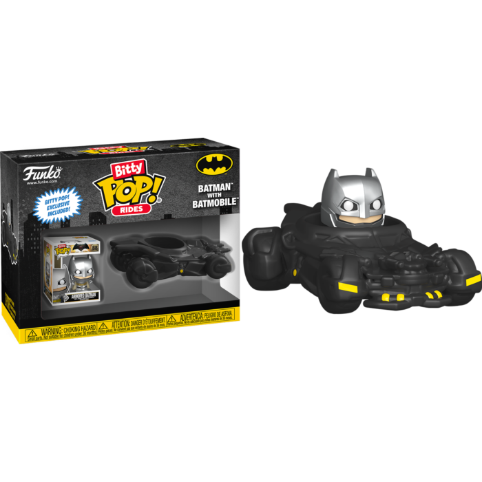Bitty Pop Rides! Heroes: DC -Batman with Batmobile