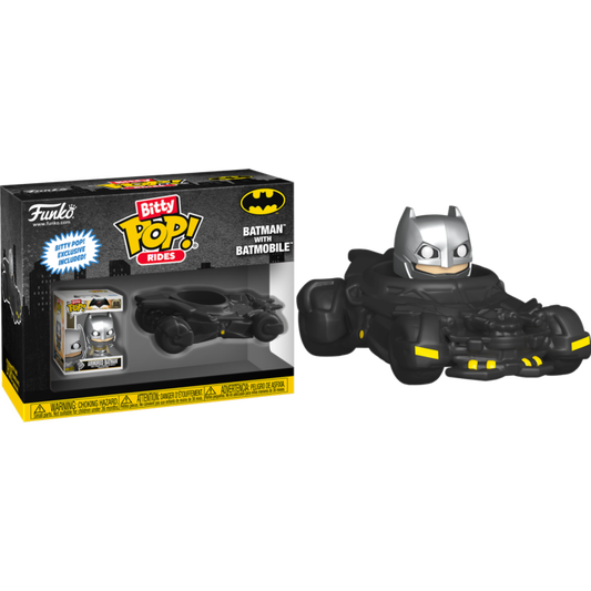Bitty Pop Rides! Heroes: DC -Batman with Batmobile