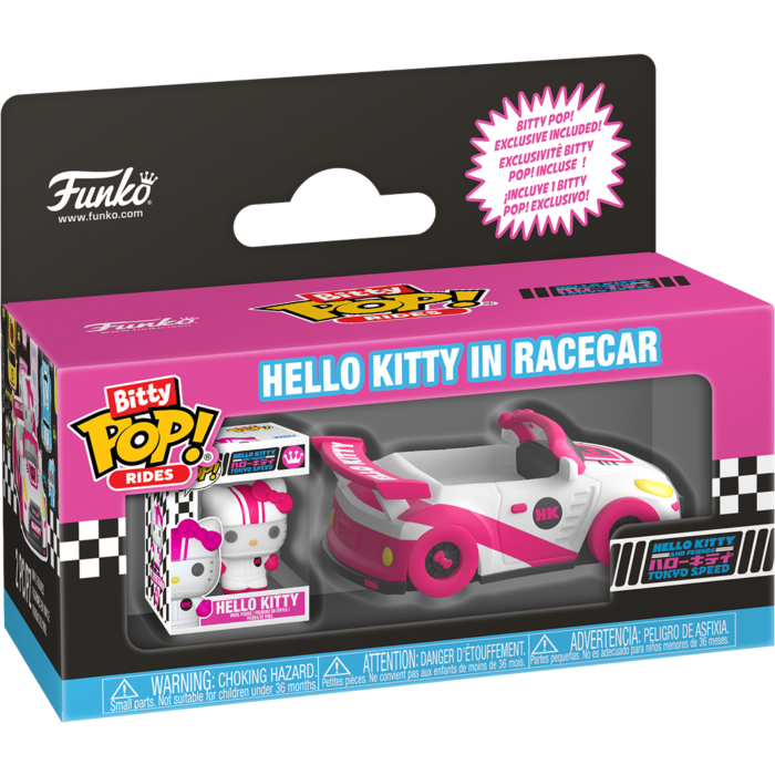 Bitty Pop! Ride Animation: Sanrio - Racecar with Hello Kitty