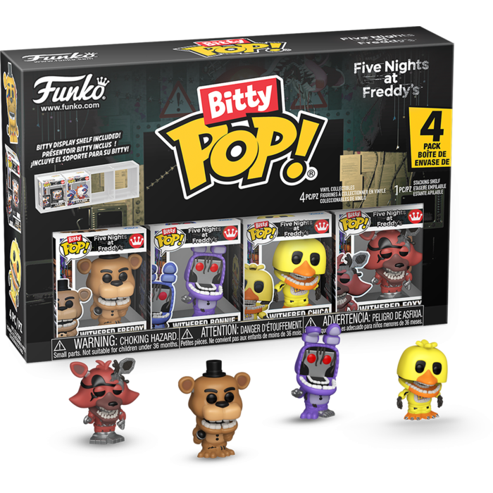 Bitty Pop! Games: Five Nights at Freddy's S2 - Withered 4Pk