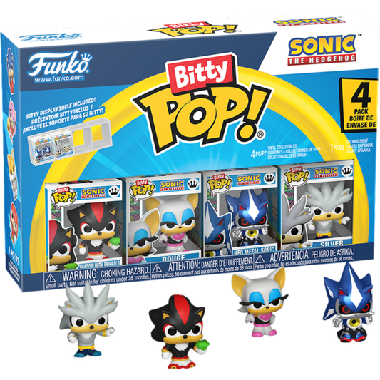 Bitty Pop! Games: Sonic - Shadow 4Pk