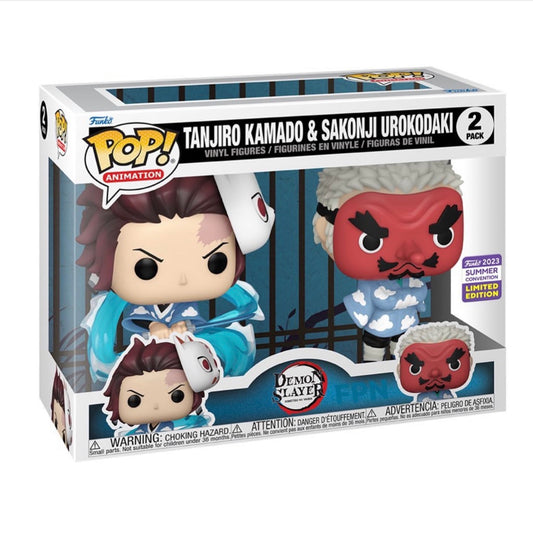 Pop! Animation: Demon Slayer - Tanjiro/Sakonji 2pk (SDCC'23)