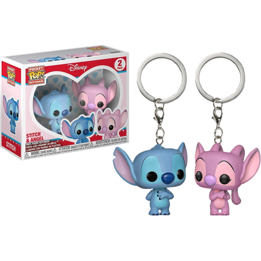 Pocket Pop! Disney: Lilo & Stitch - Stitch & Angel Keychain 2-Pack
