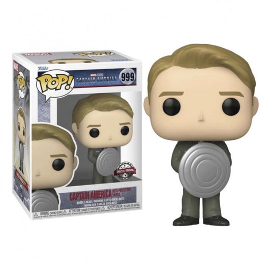Pop! Marvel: Captain America- Cap w/Prototype shield (MT)(Exc)